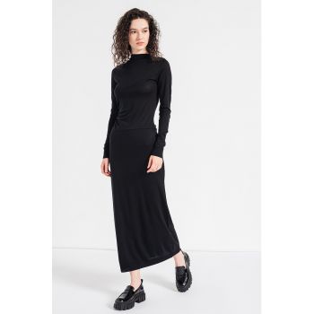 Rochie maxi din bumbac si lyocell de firma originala