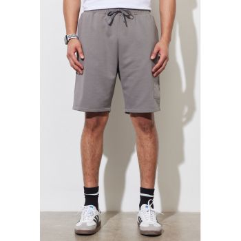 Pantaloni sport scurti din amestec de bumbac