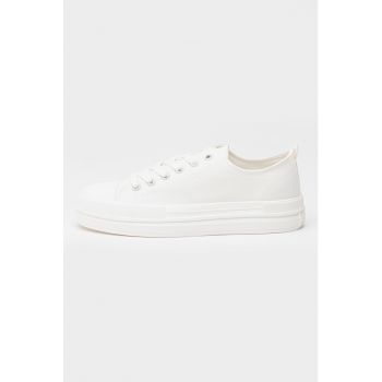 Pantofi sport low-cut din panza