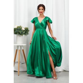 Rochie Affection Verde Deschis ieftina la reducere
