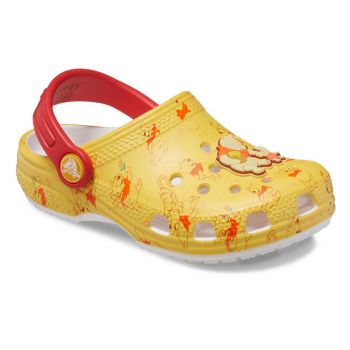 Saboti Crocs Toddler Classic Winnie the Pooh Clog Alb - White/Multi