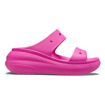 Sandale Crocs Classic Crush Sandal Roz - Juice ieftine