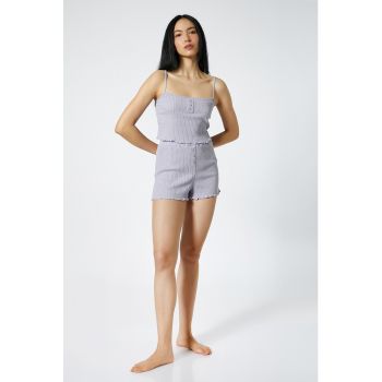 Pantaloni scurti de pijama striati