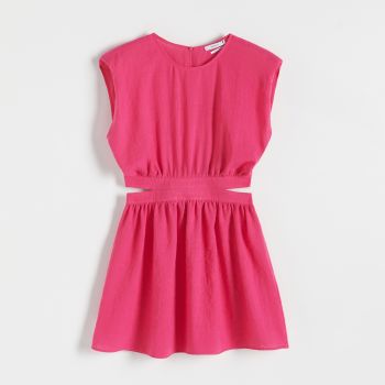 Reserved - Rochie cu decupaje - Roz
