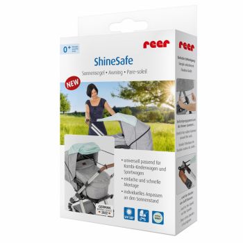 Copertina Reer ShineSafe pentru protectie solara UV 50+ model universal verde menta ieftin