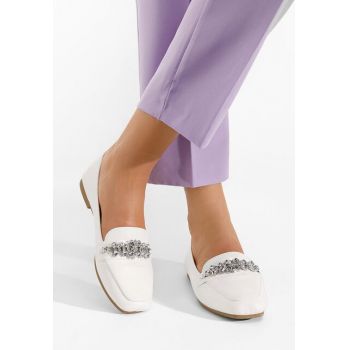 Mocasini dama eleganti Arari argintii