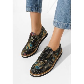 Pantofi casual dama piele Casilas multicolori la reducere