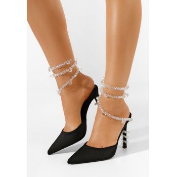 Pantofi cu toc stiletto Madison negri