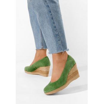 Pantofi dama piele Zola V2 verzi