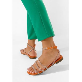 Sandale cu pietricele Avalora portocalii ieftine