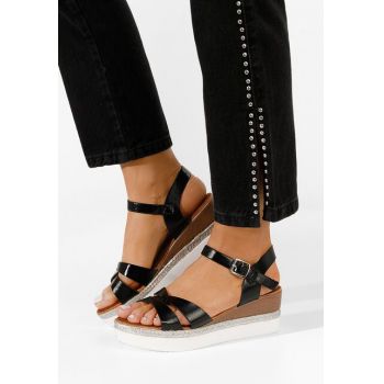 Sandale cu platforma Meida S negre ieftina