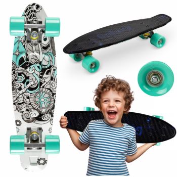 Skateboard copii Qkids Galaxy Industrial de firma original