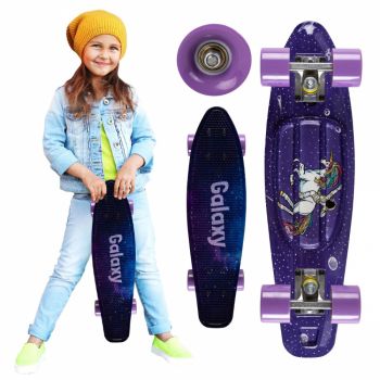 Skateboard copii Qkids Galaxy Unicorn de firma original