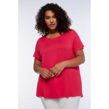 Tricou cu pliseu pe partea din spate