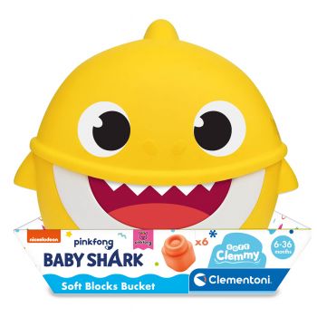 Jucarie Baby Shark cu 6 cuburi, Clementoni, Multicolor ieftina