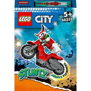 LEGO® City: Motocicleta scorpion de cascadorii, 15 piese, Multicolor, 60332, Multicolor
