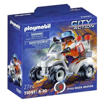 Jucarie Playmobil City Action Medical Quad 71091, Multicolor ieftin