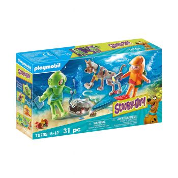 Jucarie Playmobil Scooby-Doo, Aventuri cu fantoma scafandru, 70708, Multicolor ieftin