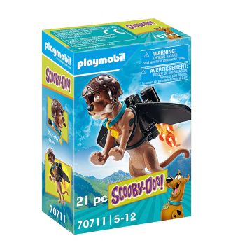Jucarie Playmobil Scooby-Doo, Figurina de Colectie, Scooby-Doo Pilot, 70712, Multicolor ieftin