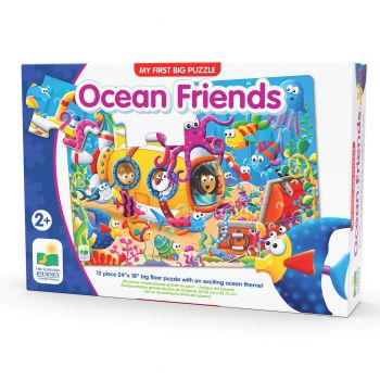 Jucarie Primul meu puzzle de podea-Prietenii Oceanului, The Learning Journey, Multicolor