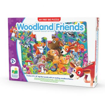 Jucarie Primul meu puzzle de podea-Prietenii Padurii, The Learning Journey, Multicolor