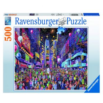 Jucarie Puzzle Ravensburger, Anul nou Time Square, 500 piese, Multicolor ieftin