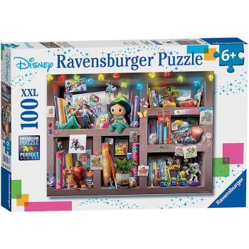 Jucarie Puzzle Ravensburger, Personaje Disney, 100 piese, Multicolor
