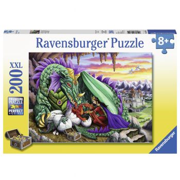 Jucarie Puzzle Ravensburger, Regina dragonilor, 200 piese, Multicolor de firma original