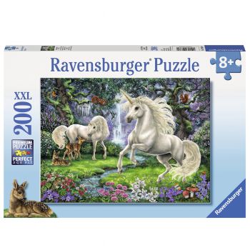 Jucarie Puzzle Ravensburger, Unicornii mistici, 200 piese, Multicolor ieftin