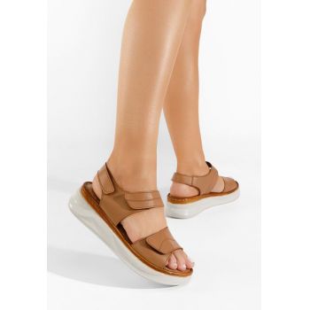 Sandale dama piele Jeremia camel