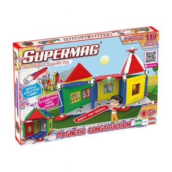 Jucarie Set constructie, Supermag, My Houses, 119 piese, Multicolor ieftina