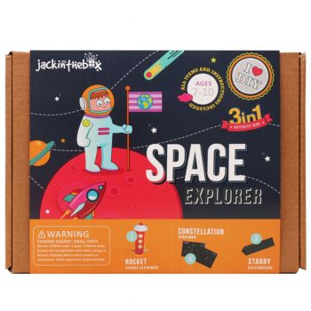 Jucarie Set creatie Jack In The Box, Exploratori spatiu, 3 in 1, Multicolor