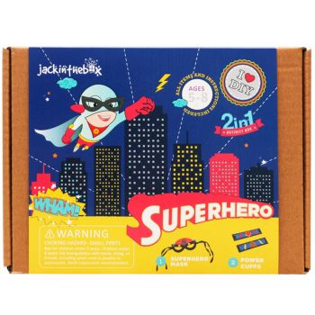 Jucarie Set creatie Jack In The Box, Supererou, 2 in 1, Multicolor