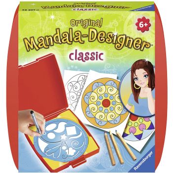 Jucarie Set de creatie, Ravensburger, Mini Mandala Clasic, Multicolor