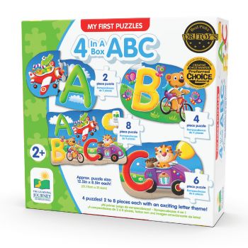 Jucarie Set primele mele 4 Puzzle-uri ABC-ENG, The Learning Journey, Multicolor ieftin