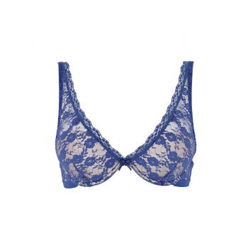 SUTIEN - SOFT LACE BRA BLUE de firma originala