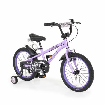 Bicicleta cu roti ajutatoare Byox Pixy Violet 18 inch de firma originala