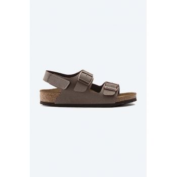 Birkenstock sandale copii culoarea maro ieftine