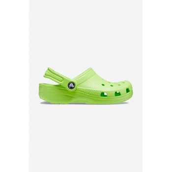 Crocs slapi copii culoarea verde ieftini