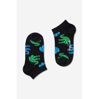 Happy Socks sosete copii Crocodile Low culoarea negru, Skarpetki dziecięce Happy Socks Crocodile Low KCOD05-9300
