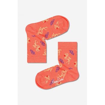 Happy Socks sosete copii culoarea roz, Skarpetki dziecięce Happy Socks Flamingo KFAM01-2700