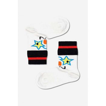 Happy Socks sosete copii Ice Cool culoarea alb, Skarpetki dziecięce Happy Socks Ice Cool KICC01-1300