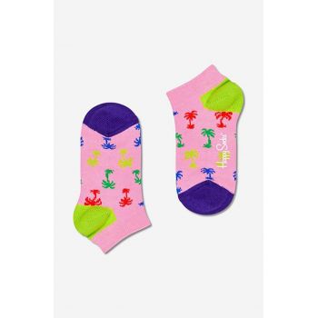 Happy Socks sosete copii Palm Low culoarea roz, Skarpetki dziecięce Happy Socks Palm Low KPLM05-3300