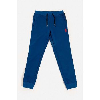 Lego pantaloni de trening pentru copii culoarea albastru marin, cu imprimeu, Spodnie Lego Wear Sweatpants 11010402 568