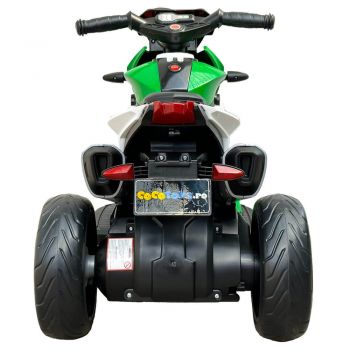 Motocicleta electrica copii QLS 801 verde ieftina