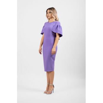 Rochie eleganta LaDonna mov conica