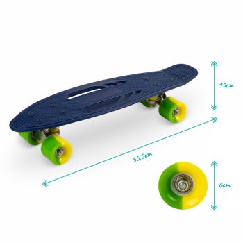 Skateboard copii Qkids Galaxy Lemon la reducere