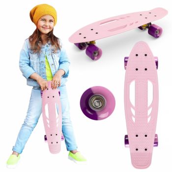 Skateboard copii Qkids Galaxy Pink de firma original