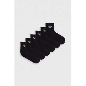 adidas Originals șosete 6-pack culoarea negru IJ5626