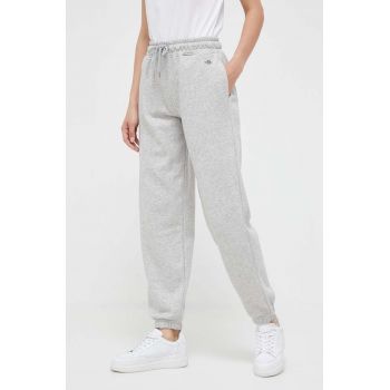 Gant pantaloni de trening culoarea gri, melanj de firma original